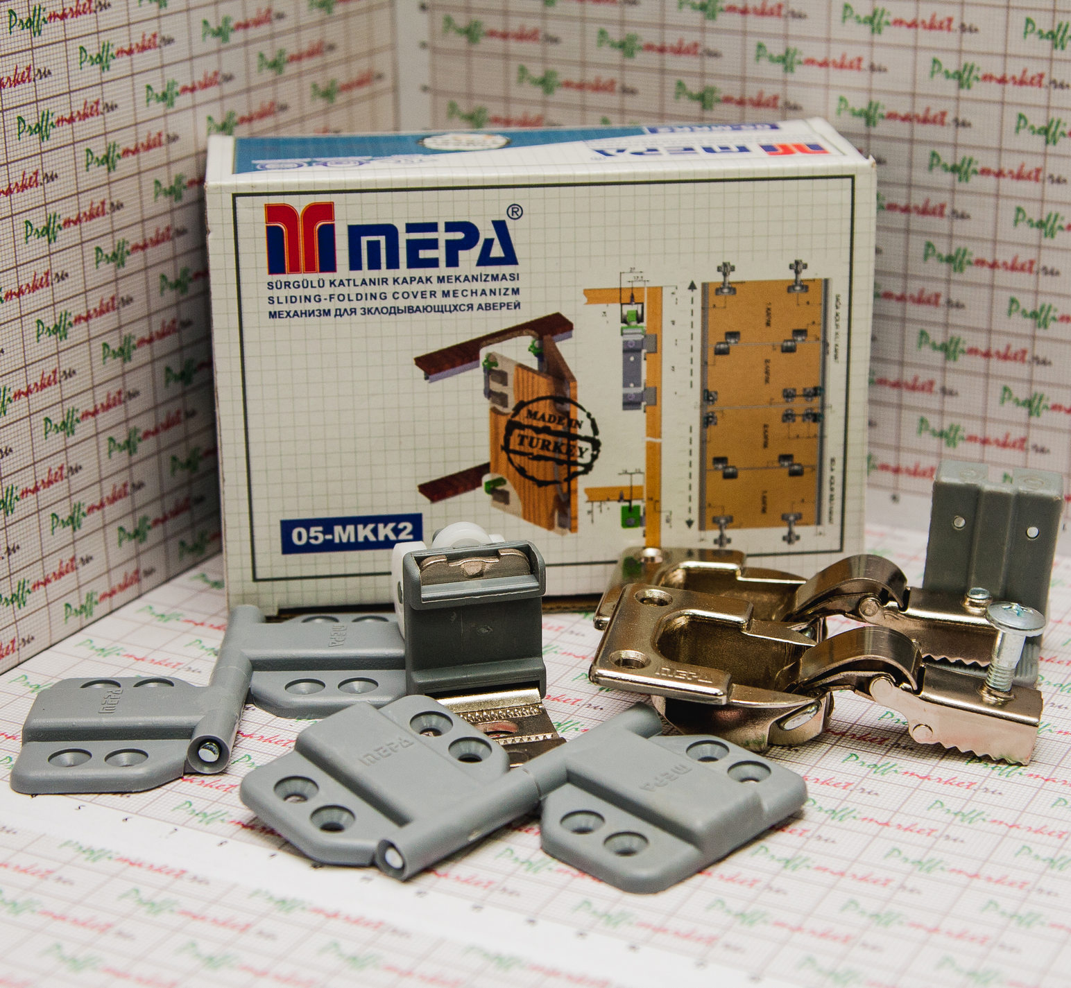 Ролики комплект для складной двери 05 MKK-2 Mepa